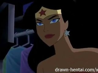 Justice league hentai - dalawa chicks para batman titi