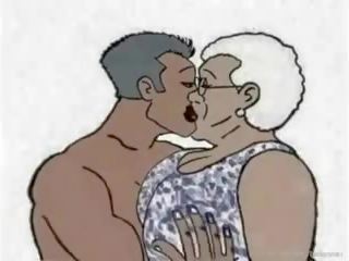 Negra abuelita amoroso anal animación dibujos animados: gratis x calificación película d6